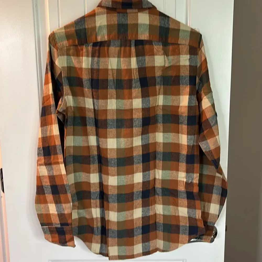 J.Crew Classic Gingham Flannel Shirt NWT